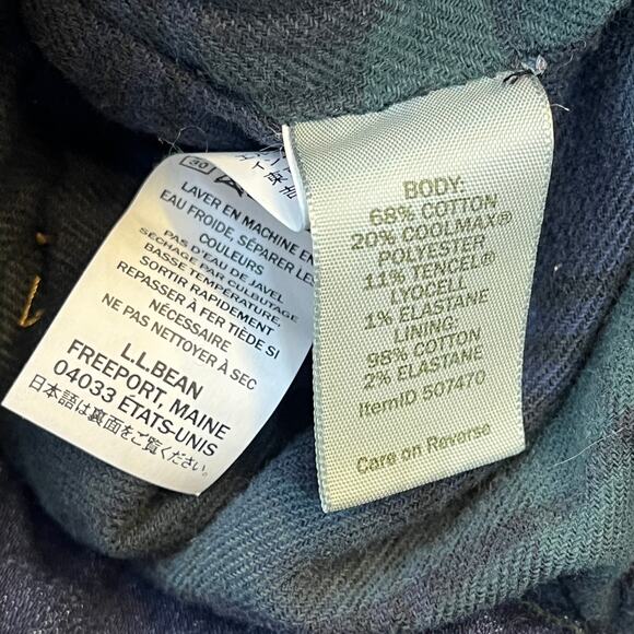 L.L. Bean Women's Size 10 BeanFlex Jeans Mid-Rise Straight-Leg Flannel-Lined - Picture 4 of 4